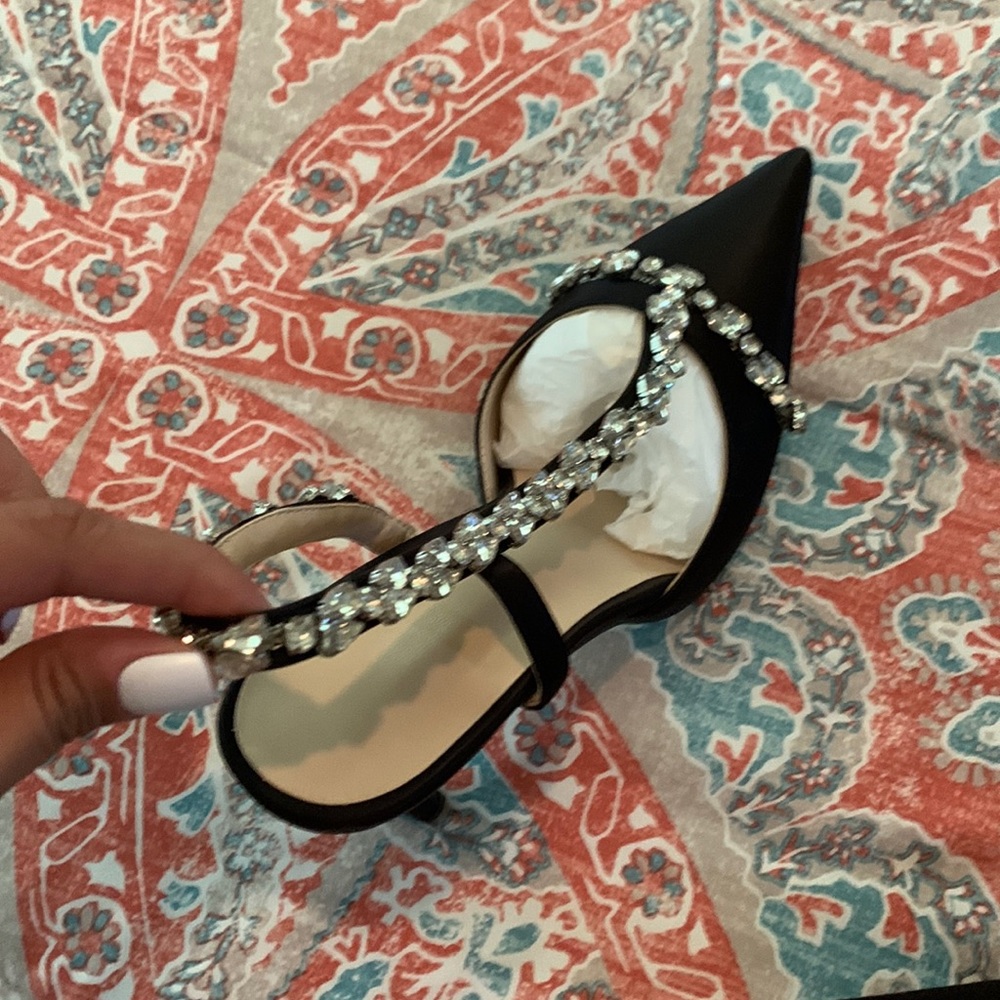 Black Embellished Heels